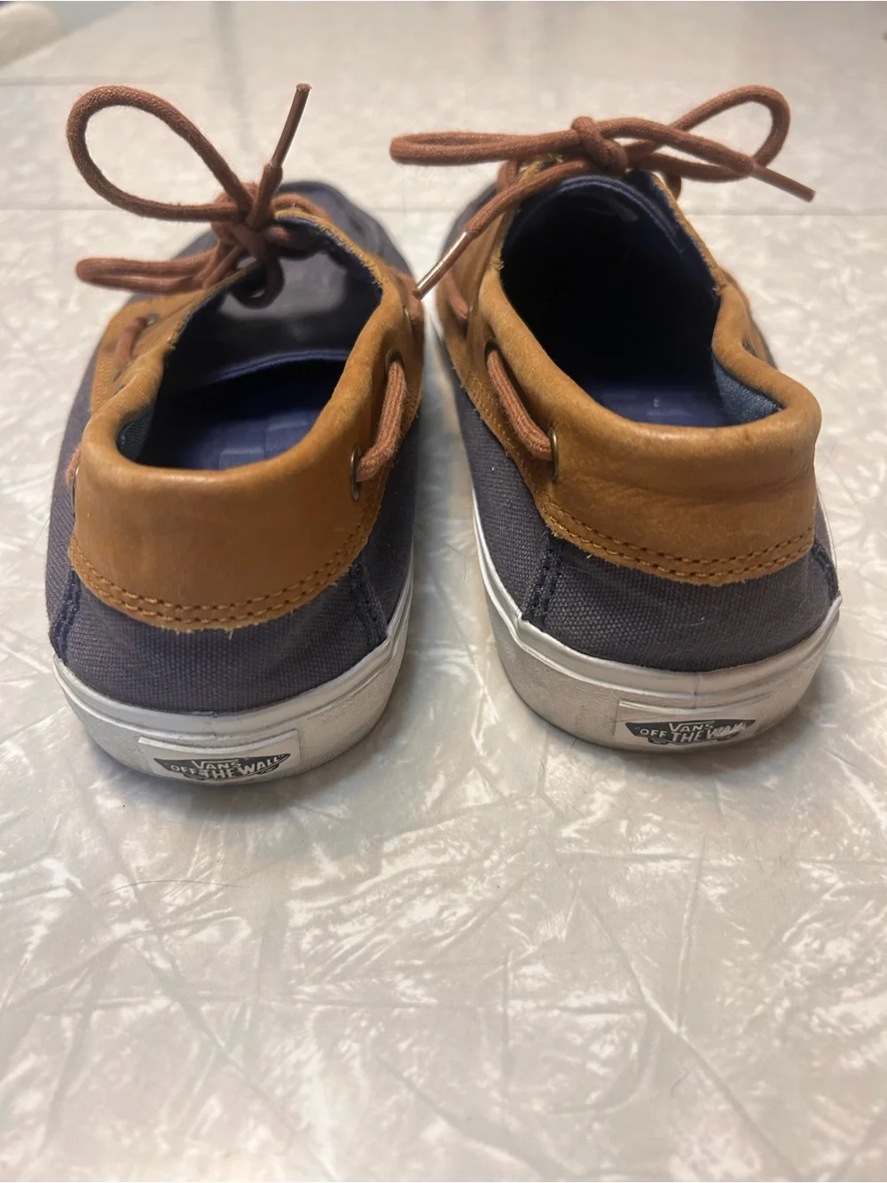 Vans Surf Siders Deck Two-Tone Low Top Barco Lace Up Boat Shoes 9.5